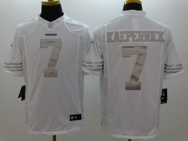 Men's San Francisco 49ers Colin Kaepernick #7 White Authentic Jersey
